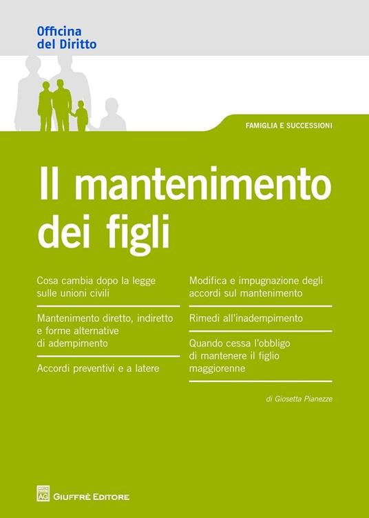 Il mantenimento dei figli - Giosetta Pianezze - copertina