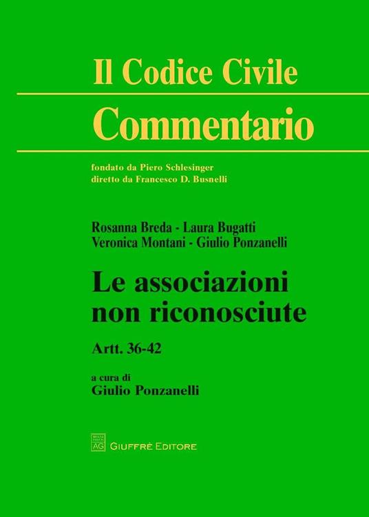 Le associazioni non riconosciute. Artt. 36-42 - copertina