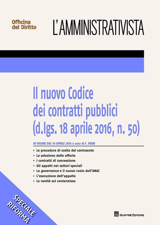 Il nuovo codice dei contratti pubblici - copertina