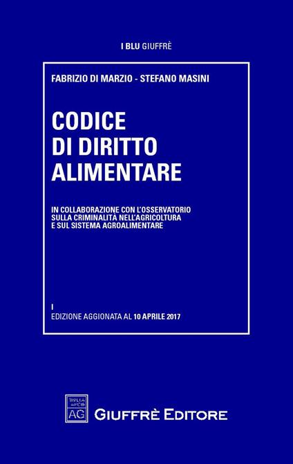 Codice di diritto alimentare - copertina