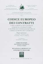 Codice europeo dei contratti. Vol. 2: Dei singoli contratti.