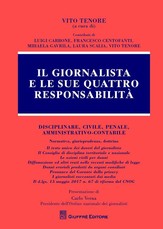 Il giornalista e le sue quattro responsabilità - copertina