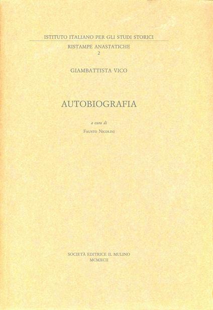 Giambattista Vico. Autobiografia - copertina