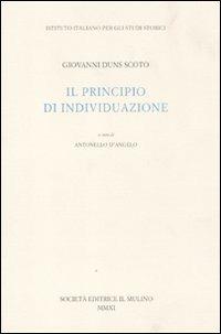 Il principio di individuazione - Giovanni Duns Scoto - copertina