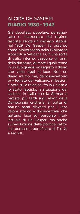 Diario 1930-1943 - Alcide De Gasperi - 4