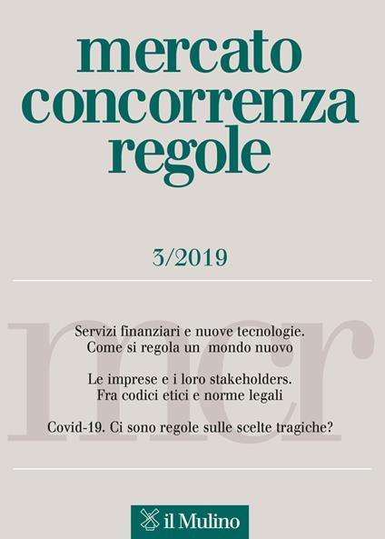 Mercato concorrenza regole (2019). Vol. 2 - copertina