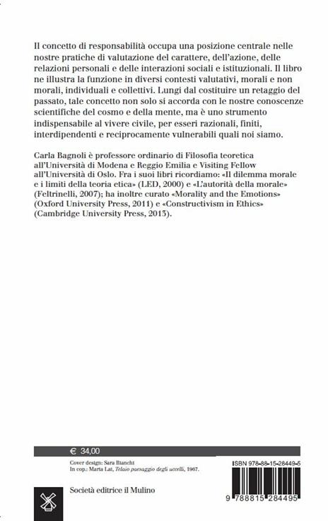 Teoria della responsabilità - Carla Bagnoli - 2