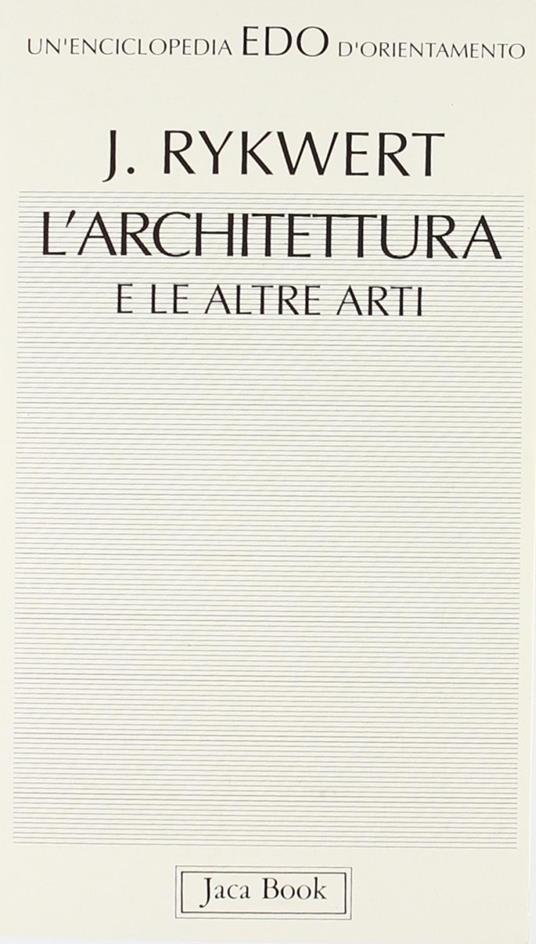 L' architettura e le altre arti - Joseph Rykwert - copertina