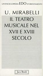 Teatro musicale nel XVII e XVIII secolo