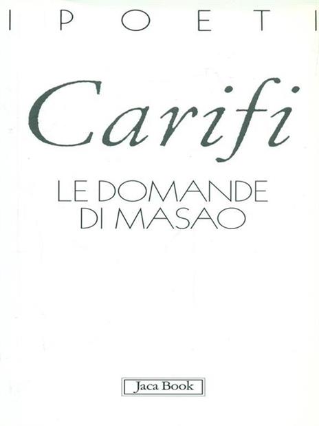 La domanda di Masao - Roberto Carifi - 5