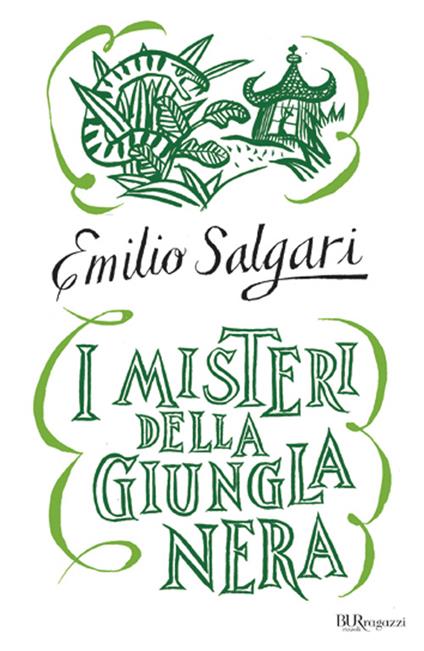 I misteri della giungla nera - Emilio Salgari - copertina