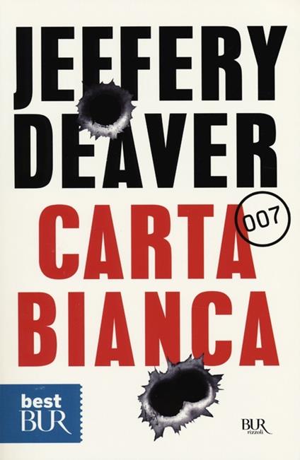 Carta bianca - Jeffery Deaver - copertina