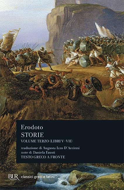 Storie. Testo greco a fronte. Vol. 3: Libri 5º-7º - Erodoto - copertina