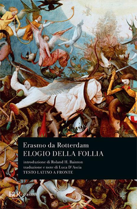 Elogio della follia. Testo latino a fronte - Erasmo da Rotterdam - copertina