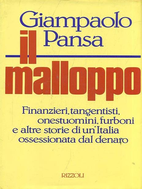 Il malloppo - Giampaolo Pansa - copertina