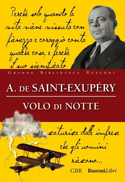 Volo di notte - Antoine de Saint-Exupéry - copertina