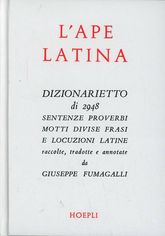 L' ape latina - Giuseppe Fumagalli - copertina