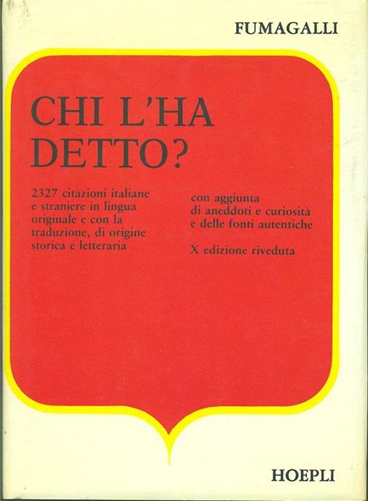 Chi l'ha detto? - Giuseppe Fumagalli - 7