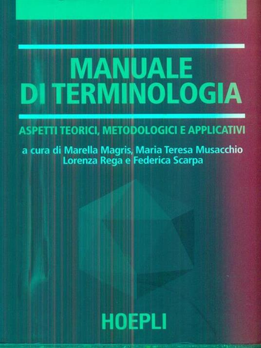 Manuale di terminologia - copertina