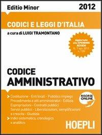 Codice amministrativo 2012. Ediz. minore - copertina