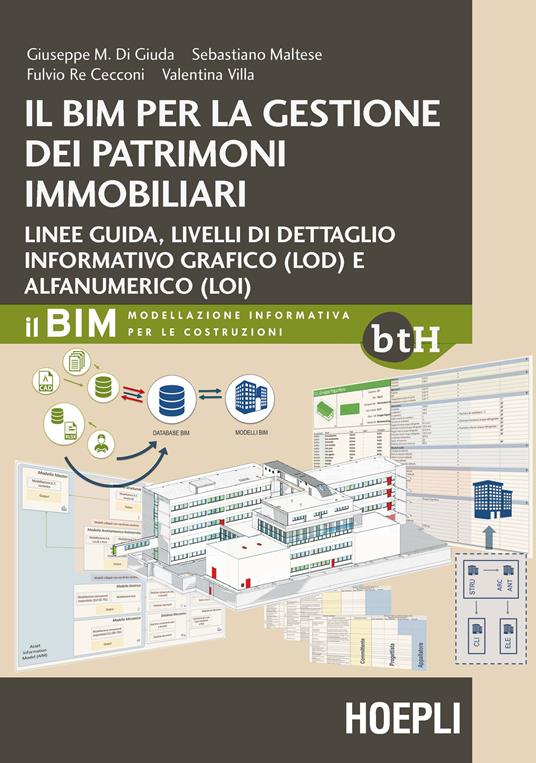 Il BIM per la gestione dei patrimoni immobiliari. Linee guida, livelli di dettaglio informativo grafico (LOD) e alfanumerico (LOI) - Giuseppe M. Di Giuda,Sebastiano Maltese,Fulvio Re Cecconi - copertina