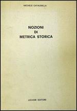 Nozioni di metrica storica