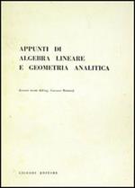 Appunti di algebra lineare e geometria analitica