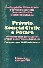 Privato, società civile e potere. Momenti della costituzione critica della ragione borghese