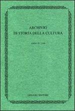 Archivio di storia della cultura (1998)