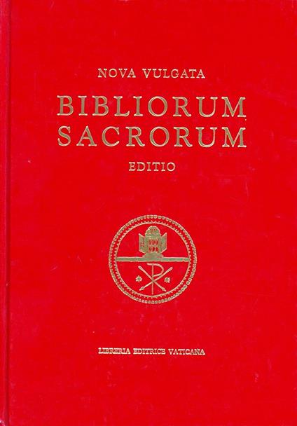 Bibliorum sanctorum. Nova vulgata editio. Editio typica altera - copertina