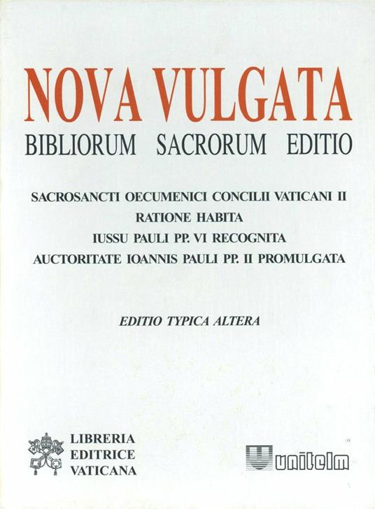 Nova vulgata Bibliorum sacrorum editio. Editio typica altera. CD-ROM - copertina