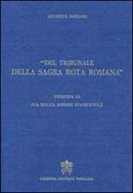 Del tribunale della Sagra Rota Romana. Memorie storiche...