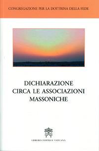 Dichiarazione circa le associazioni massoniche - copertina