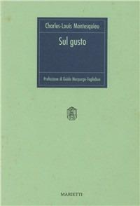 Sul gusto - Charles L. de Montesquieu - copertina