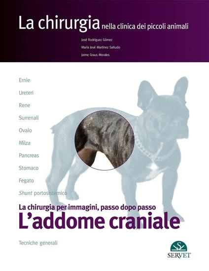 L' addome craniale. La chirurgia per immagini, passo dopo passo - José Rodríguez Gómez,M. José Martínez Sañudo,Jaime Graus Morales - copertina