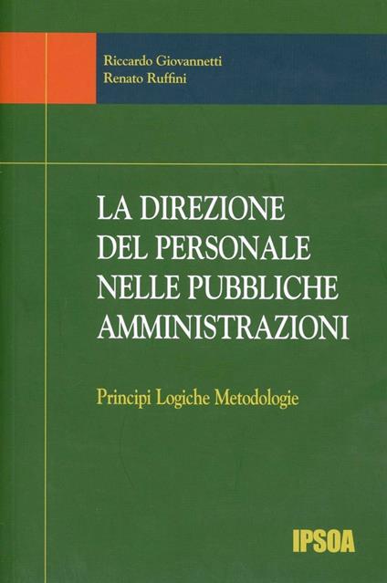 La direzione del personale nelle pubbliche amministrazioni - copertina