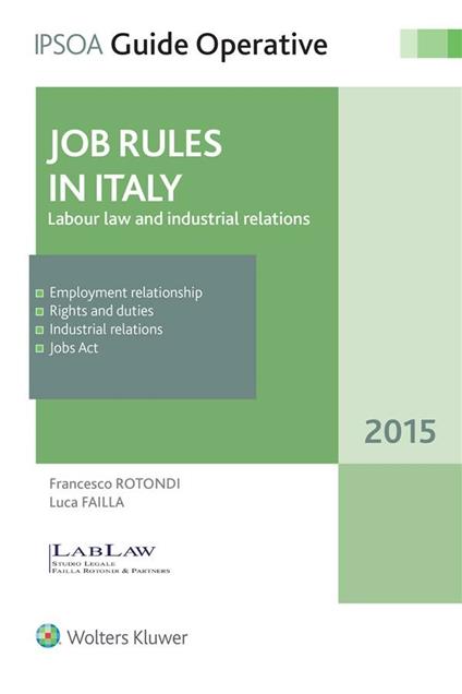 Jobs Rules in Italy - Luca Failla,Francesco Rotondi - ebook