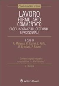 Lavoro. Formulario commentato. Profili sostanziali, gestionali e processuali - copertina