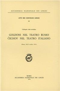 Goldoni nel teatro russo. Cechov nel teatro italiano - copertina