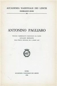 Antonino Pagliaro - Giuliano Bonfante - copertina