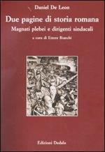 Due pagine di storia romana. Magnati plebei e dirigenti sindacali