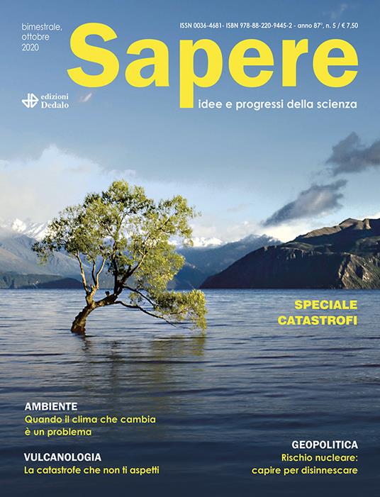 Sapere. Idee e progressi della scienza (2020). Vol. 5: Speciale catastrofi - copertina