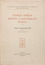 Codices operum Bartoli a Saxoferrato recensiti. Vol. 1: Iter germanicum,