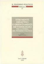 Strumenti didattici e orientamenti metodologici per la storia del pensiero politico