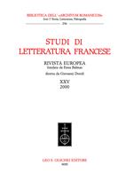 Studi di letteratura francese. Vol. 25