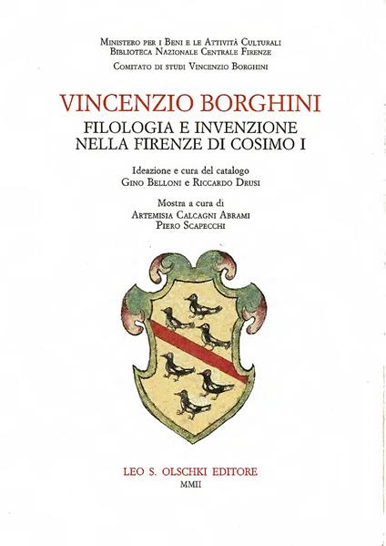 Vincenzio Borghini. Filologia e invenzione nella Firenze di Cosimo I - copertina