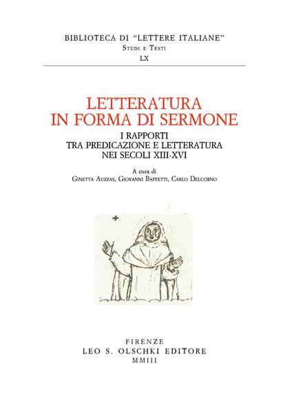 Letteratura in forma di sermone. I rapporti tra predicazione e letteratura nei secoli XIII-XVI - copertina