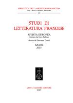 Studi di letteratura francese. Vol. 28