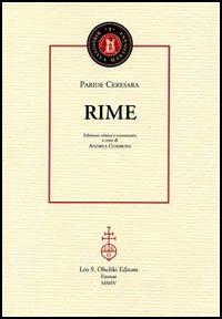 Rime - Paride Ceresara - copertina