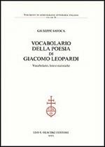 Vocabolario della poesia di Giacomo Leopardi. Vocabolario, liste e statistiche